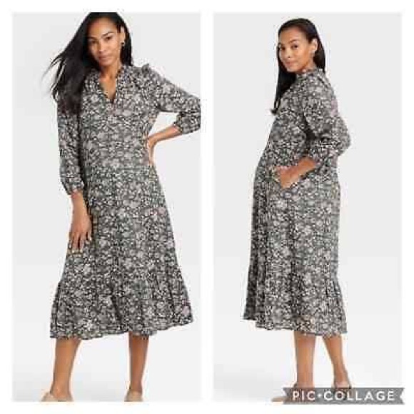 The Nines by HATCH Dresses & Skirts - Nines by Hatch floral dress green pink